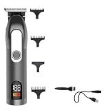 DAXXIN Hair Clippers, Cordless Professional Hair Clipper for Men Grooming Beard Hair Trimmer Electric Edge Hair Cut Machine Rechargeable(Black)