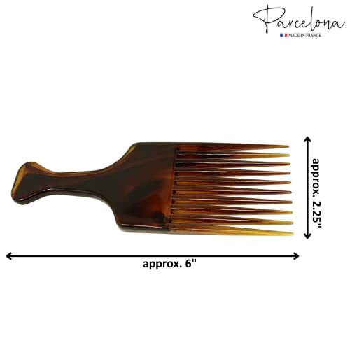 Peines afro Parcelona French Afro Lift marrón set 2 miniatura 6