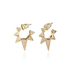 Spike Hoops -Yellow Gold