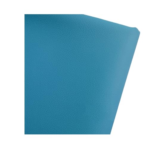 Matière imitation cuir bleu lac au toucher texturé pour une sellerie de meuble raffinée