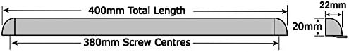 Premium Trickle Slot Vent for uPVC Double Glazing Window - Reduces Condensation Black 400mm
