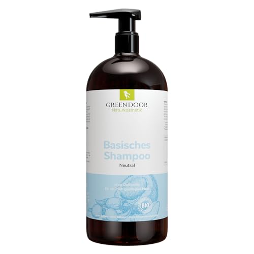 GREENDOOR Bio Natur Shampoo Neutral SPARPACKUNG 500ml normales Haar, Haarshampoo ohne Duftstoffe Sulfate Silikon, basische Haarpflege natürlich ohne Tierversuche
