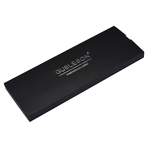 Gusleson 2.4" (6cm) Solid Color Slim Tie Skinny Necktie for Men