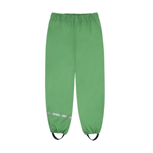 Image of CeLaVi European Kids Rain Suit for Boys Girls with Detachable Hood, Waterproof 2 Pcs Rain Jacket w /Pants or Dungarees