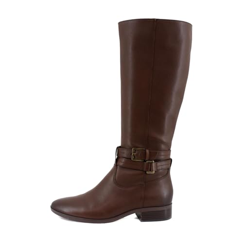 Naturalizer Womens Rory Wide Calf Leather Knee-High Boots Brown 8.5 Medium (B,M)2