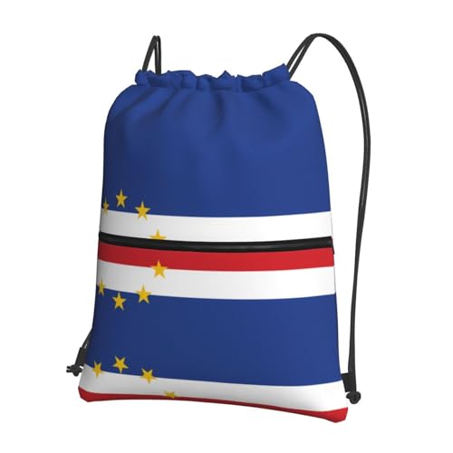 rrxnbcgg Mochila deportiva con cordón, diseño de bandera de Cabo Verde