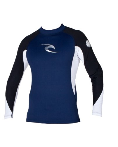 Rashguard Rip Curl Classic Wave bleu marine manches longues en taille M pour homme