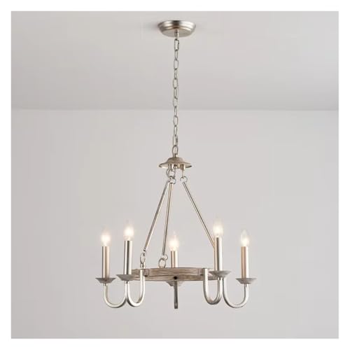Lustre en bois américain style rétro pour éclairage de salon et hôtel