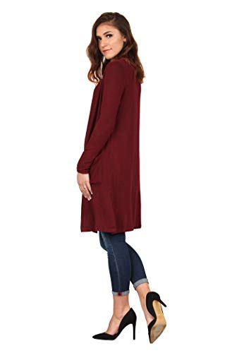 Lildy Women's Open Front Pocket Cardigan, Lightweight Casual Super Soft Stretchable Cozy Material2
