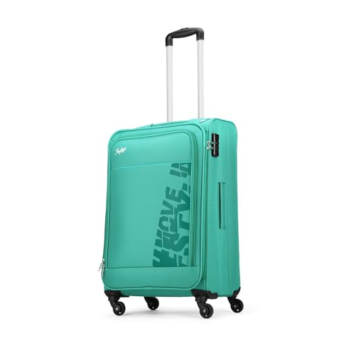 Skybags Rhumba 55 Cms Small Cabin-in Polyster Soft Sided Luggae/Suitcase/Inline Trolley Bag- Green