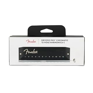 Fender Groove Pro Chromatic Harmonica, Stocking Stuffers, 12-Holes, Key of C - Les Beatles, Paul McCartney, John Lennon, RIngo Starr, George Harrison Fender Groove Pro Chromatic Harmonica, Stocking Stuffers, 12-Holes, Key of C – Image 5