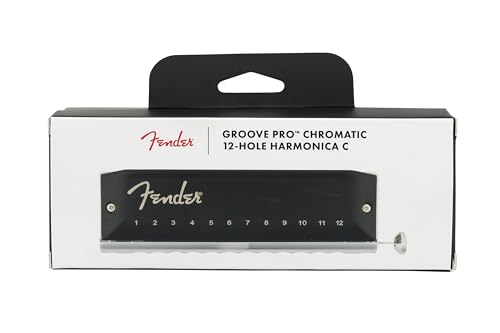 Fender Groove Pro Chromatic Harmonica, Stocking Stuffers, 12-Holes, Key of C - Les Beatles, Paul McCartney, John Lennon, RIngo Starr, George Harrison Fender Groove Pro Chromatic Harmonica, Stocking Stuffers, 12-Holes, Key of C – Image 6