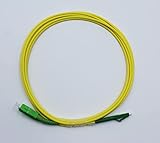 Cable amarillo de fibra óptica para conexiones a ethernet, transferencia de datos, SAN y LAN. Longitud: 3 metros. 