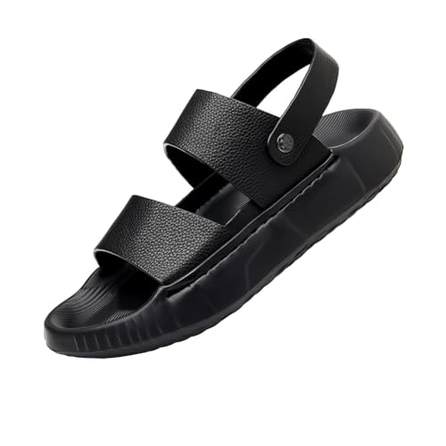 Men cowhide sandals are breathable non slip and soft soled suitable for casual driving and wading cowhide beach shoes