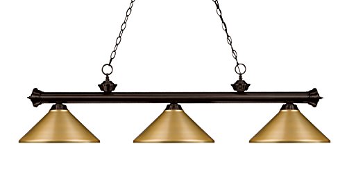 Luminaire suspendu billard Riviera 200-3MB-MSG noir mat 3 lampes 300W