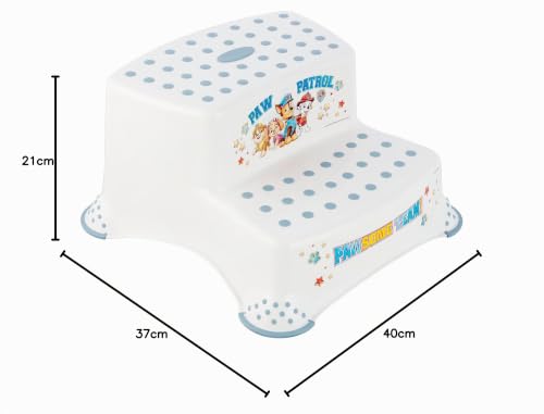 Miniatura 8 de Keeeper Taburete De Dos Escalones Patrulla Canina, De 3 A 14 Años, Antideslizante, Igor, Blanco