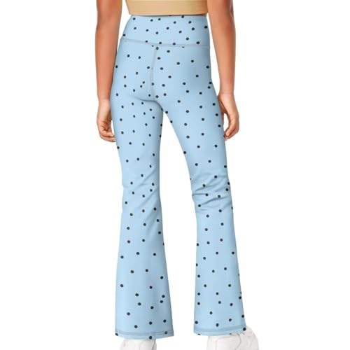 Polka Dot Girls' Flare Leggings High Waisted Bootcut Yoga Pants Kids Dance Bell Bottoms Leggings4