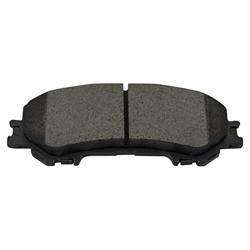 Image of TRQ Rear Brake Pad and Rotor Set Ceramic Parking Shoe Compatible with 2017-2019 Nissan Titan