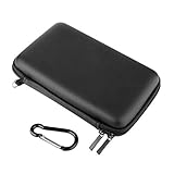 YoBuyBuy Cool Black EVA Skin Carry Estuche rígido Bolsa Bolsa 18.5 x 11 x 4.5 cm para Nintend 3DS LL con Correa Accesorios para Juegos
