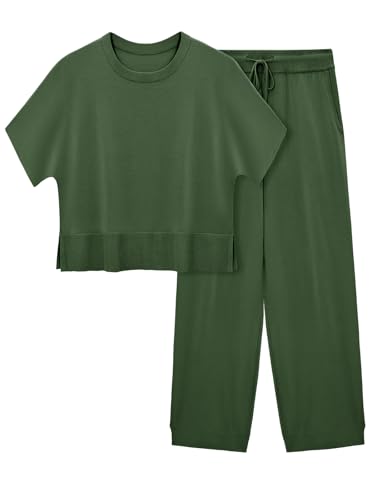 Ensemble tricot femme anti-froissement tenue deux pièces taille haute chic