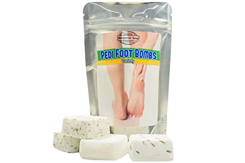 Pedi Foot Bombs, Natural Foot Scrub, Foot Soak, Pedicure Bomb, Foot Bomb, Foot Bath Bomb, Foot Care, Foot Therapy Foot Washing & Exfoliation