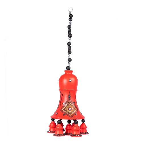 Terracotta Decorative Hanging Bell showpiece (Red, 24 inch) (B09D75VSYF) Amazon Price History, Amazon Price Tracker