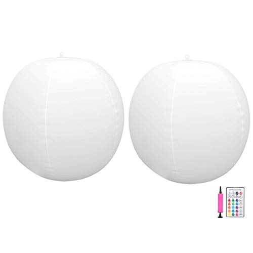 Haofy Luci per Piscina Galleggianti, Luci per Piscina Galleggianti Dal Design Impermeabile IP67 Prato Solare Spiaggia Paesaggio Uso per l'arredamento della Piscina Piscina Coperta