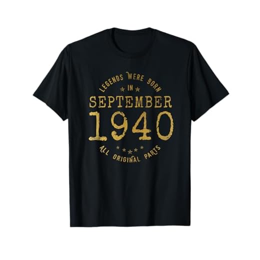 81 años Cumpleaños Las Leyendas nacen en Septiembre de 1940 Camiseta