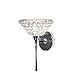 WAC Lighting WS57LED-G543WD/CH Giselle LED Torch Wall Sconce with Crystal, One Size, White Diamond/Chrome
