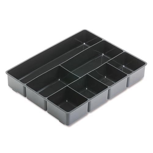 Rubbermaid 11906Ros Extra Deep Desk Drawer Director Tray, Plastic, Black