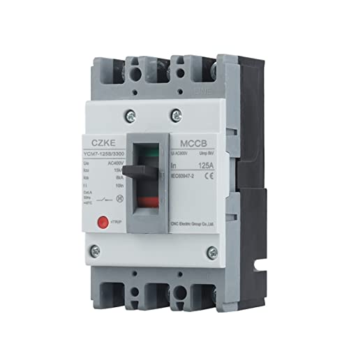 Mccb Disjoncteur De Boîtier Moulé 15kA haute capacité de coupure 3P 125A AC400V KLVN robuste
