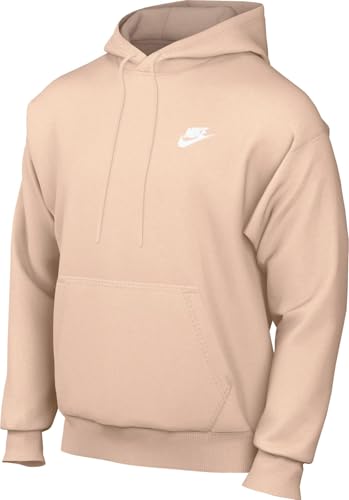 Nike Sportswear Club Fleece Pullover Hoodie (BV2654-664, Washed Coral/Washed Coral/White)