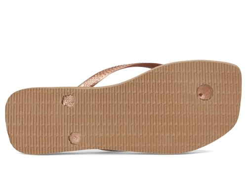 Havaianas Women's Slim Square Logo Metallic Flip-Flop3