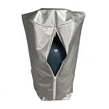 Gas Cylinder Cover, Silver Cotton Tank Enclosure for Outdoor Kitchen & Patio, 13.8 x 13.8 x 2.0 Inches (1 PC)