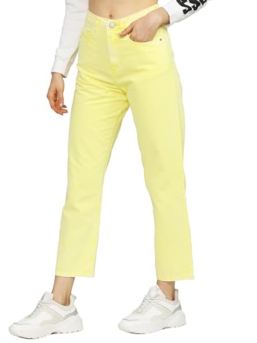 Image of Tokyo Talkies Women's Wide Leg Cropped Jeans| Mid-Rise| Jeans Pant