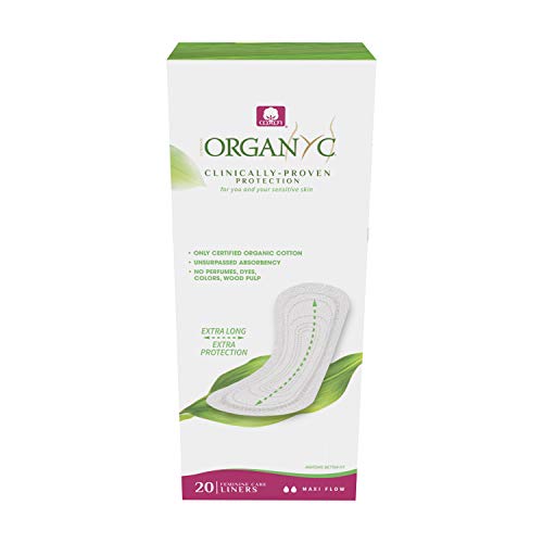 Organyc 100% Certified Organic Cotton Flat Panty Liner - Everyday Sanitary Pad, Dye, Paraben, Perfum - //coolthings.us