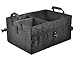 Produktbild AmorFA Auto Organizer, Auto Aufbewahrungsbox mit Zurrgurten, Rutschfester, zusammenklappbarer Frachtcontainer, Schwarz, 1er-Pack