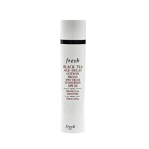 Fresh Black Tea Age-Delay Lotion Broad Spectrum Sunscreen SPF 20, 1.6 Ounce
