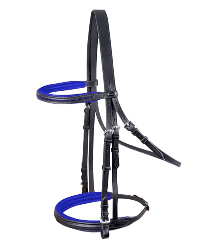 WALDHAUSEN Star Trensenzaum Diamond ENGL.Komb., blau, Pony