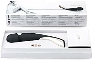 LELO SMART Wand Mediano Vibrador de Cuerpo Entero Black: Potente Masajeador Inalámbrico en Silicona, Sumergible y Recargable. 1 año de Garantía.