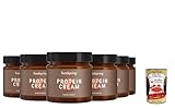 Protein Cream, 6x 200g, Schokocreme mit hohem Proteingehalt bei 85% weniger Zucker + Italian Gourmet...