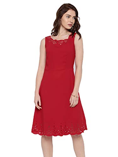 Image of RARE Women Black Solid A-Line Dress (EP1422A)