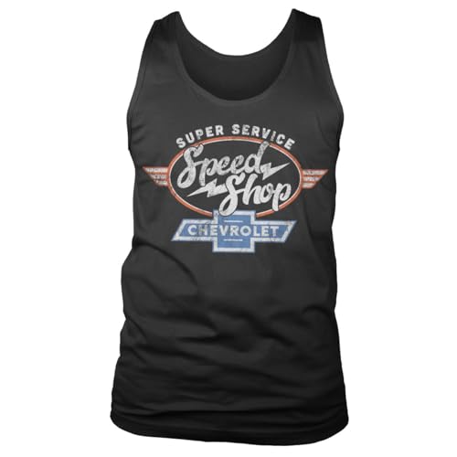 Gilet débardeur Chevrolet Speed Shop pour hommes sous licence