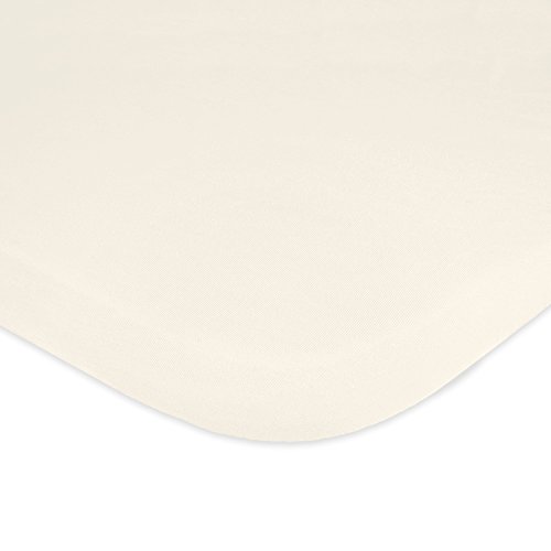 Carter's Jersey Knit Fitted Bassinet Sheet, Home Spun/Beige