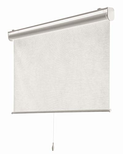 CHICOLOGY Roller Shades , Cordless Blinds , Window Shades for Home , Roller Window Shades , Window Treatments , Door Blinds , Light Filtering Shades , Felton White (Natural Woven) , 27"W X 72"H