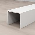Bathroom Pipe Cover U Shape, 30 40 70 100 130 160 CM Pipework Enclosure Weatherproofing Tube Covering For Ducting Venting Pipes, Kitchen Gas Lines Cords Hider For Outside Inside(L W D 40x9x9cm/15.7x3.