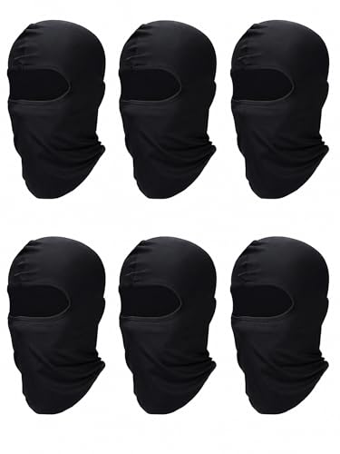 SATINIOR 6 Pcs Ski Mask Cover Balaclava Full Face Mask Summer Face Cover UV Windproof Balaclava for...