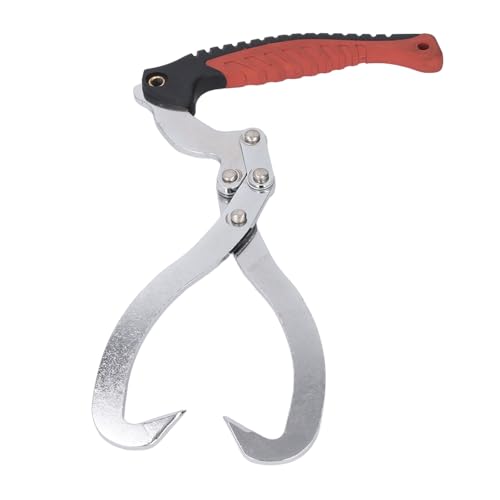 Oumefar Blocke Skidding Tongs 8 'Ein Hand 2 Klauenholzkrallenhaken, Hochleistungsholzhebezange für Brennholzheben