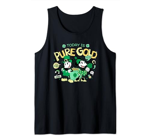 Débardeur Mickey Minnie St Patrick or Disney rétro idéal pour un festival