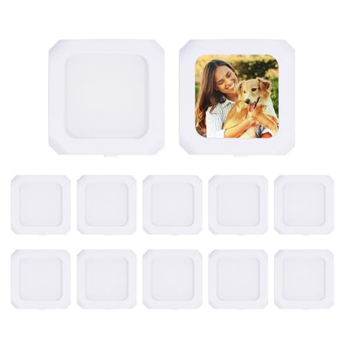 PYD Life 12 Pack Sublimation LED Night Light Blanks Plug into Wall White